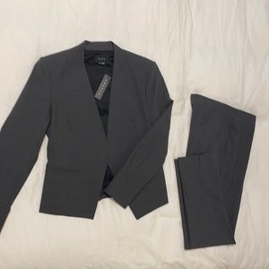 Theory Lanai Suit in Charcoal